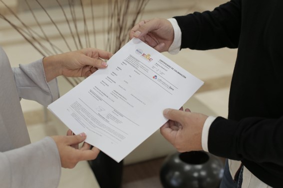 certificado de calibración